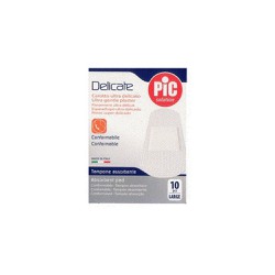 Pic Solution Delicate Large Adhesive Sterile White 10 pieces