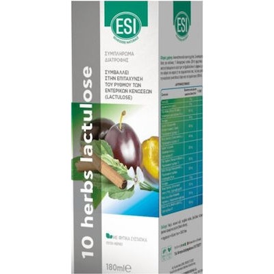 ESI 10 Herbs Συμπλήρωμα Διατροφής Για Τις Εντερικές Κενώσεις 180ml