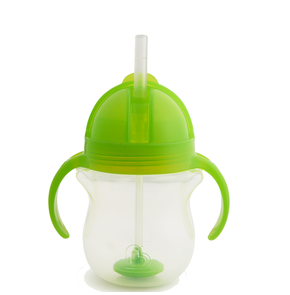 Munchkin Tip Sip Straw Cup 6M Green Color, 207ml