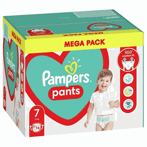 PAMPERS Pants No7 17+kg Mega Pack 74πάνες σε προνο