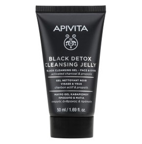 Apivita Black Detox Cleansing Jelly Face & Eyes, 5