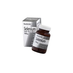 Health Aid Selenium 100μg With Vitamin E 400iu Συμπλήρωμα Διατροφής Αντιοξειδωτικό Όπλο Κατά Των Ελεύθερων Ριζών 30 κάψουλες