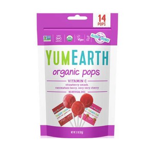 Yumearth Organic Pops with Vitamin C, 14pcs