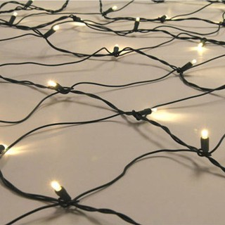 Christmas Lights Net LED 240 Warm White with Green
