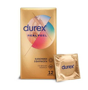 Durex Real Feel Condoms, 12 Pieces