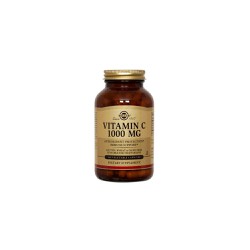 Solgar Vitamin C 1000mg Συμπλήρωμα Διατροφής Βιταμίνη C Για Ενίσχυση Ανοσοποιητικού Πρόληψη & Αντιμετώπιση Κρυολογήματος 100 φυτικές κάψουλες