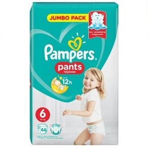 PAMPERS Pants up to 12h N6 15+kg Jumbo pack 44τεμά