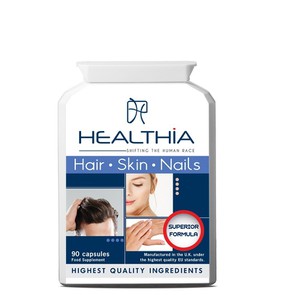 Healthia Hair Skin Nails, 90 Caps