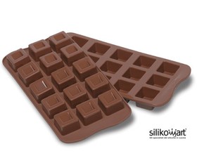 Silikomart Φόρμα Σιλικόνης για 15 Σοκολατάκια Κύβοι 26x26cm.