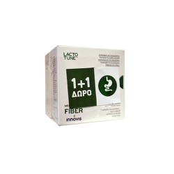 Lactotune Fiber (Promo 1+1 Δώρο) Συμπλήρωμα Διατροφής Προβιοτικών Και Πρεβιοτικών Κατά Της Δυσκοιλιότητας 2x14 φακελίσκοι