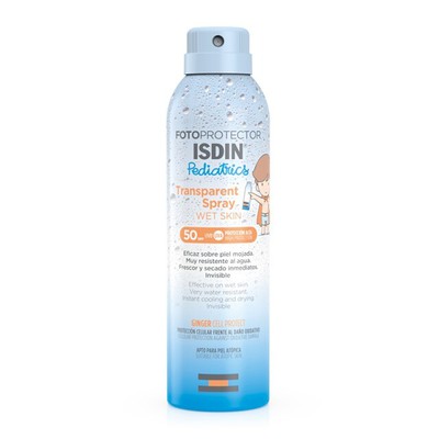 ISDIN Sun Fotoprotector Transparent Spray Wet Skin Pediatrics Παιδικό Αντηλιακό Ανάλαφρης Υφής SPF50 250 ml