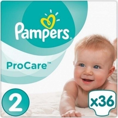 PAMPERS Baby Diapers Procare No.2 3-6Kgr 36 Pieces Value Pack