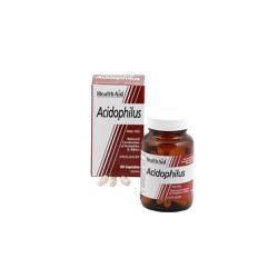Health Aid Acidophilus Συμπλήρωμα Διατροφής Προβιοτικών Για Την Υγιή Λειτουργία Του Εντέρου 60 φυτικές κάψουλες