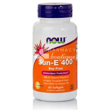 Now Vitamin Sun-E 400 - Αντιοξειδωτικό / Καρδιά, 60 softgels 