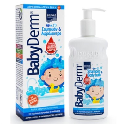 INTERMED Babyderm 2 In 1 Shampoo & Shower Gel With Pump 300ml