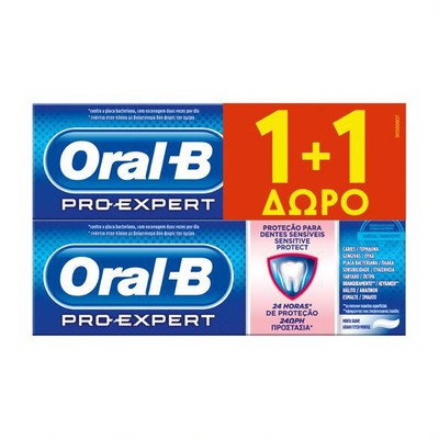 ORAL-B Οδοντόκρεμα Pro Expert Sensitive & Whitening 2x75ml