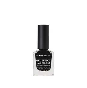 Korres Gel Effect Black No100 nail polish, 11ml