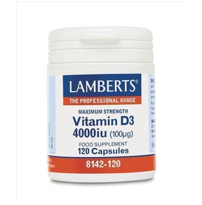 Lamberts Vitamin D3 4000iu (100μg) (120 Κάψουλες) 