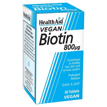 HEALTH AID BIOTIN 800μg 30TABS