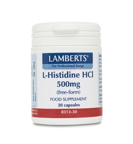 LAMBERTS L-HISTIDINE 500MG 30CAPS