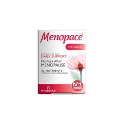 Vitabiotics Menopace Original Συμπλήρωμα Διατροφής Για Την Μείωση Των Συμπτωμάτων Πριν Κατά Την Διάρκεια Και Μετά Την Εμμηνόπαυση 30 ταμπλέτες