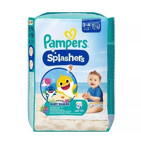 Pampers Splashers Size 3-4 (6-11kg), 12 Swim Pants