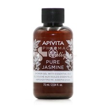 Apivita Pure Jasmine Shower Gel with Essential Oils (Mini) - Αφρόλουτρο Γιασεμί, 75ml