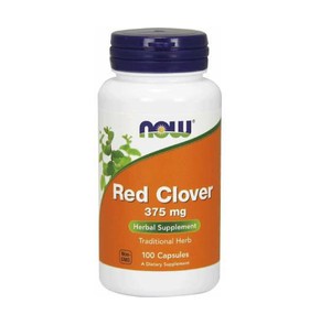  Now Foods Red Clover 375mg, 100 caps