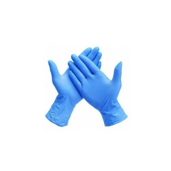 Matsuda Blue Nitrile Gloves Powder Free Large 100 pcs