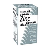 Health Aid Zinc Gluconate 70Mg 90 Ταμπλέτες - Συμπ