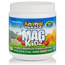 Natures Plus Animal Parade Mag Kidz Powder Cherry Flavor - Μαγνήσιο σε σκόνη για παιδιά, 144gr