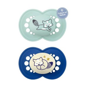 MAM Day & Night Forest Silicone Soother for Boys 1