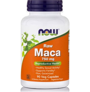 Now Foods Maca 750 mg Raw -Βιολογικής Καλλιέργειας