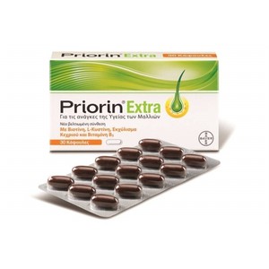 PRIORIN Extra 30κάψουλες συμπλήρωμα διατροφής για 