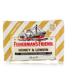Fisherman's Friend Honey & Lemon - Μέλι & Λεμόνι (Χωρίς Ζάχαρη), 25gr