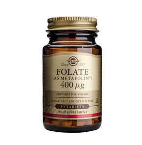 Solgar Folate Φολικό Οξύ (Metafolin) 400μg, 50tabs