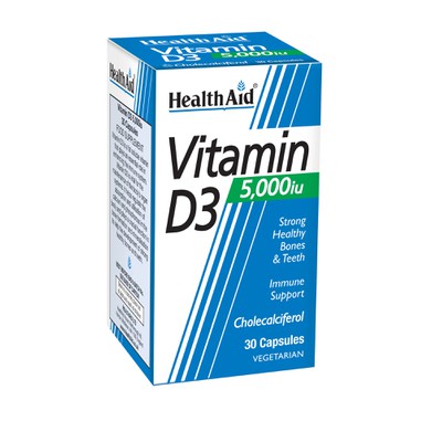 HEALTH AID Vitamin D3 5000 I.U. 30tabs