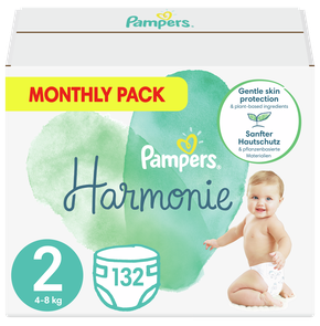 Pampers Πάνες Harmonie Μέγ. 2 (4kg-8kg) Monthly Pa