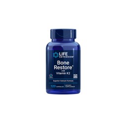 Life Extension Bone Restore With Vitamin K2 Dietary Supplement For Bone Health 120 Capsules