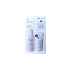 Korres Promo Face+Body Hydration Skin+Sun Care With Body & Face Sunscreen Spray SPF50 150ml & Gift After Sun Face & Body Gel 50ml