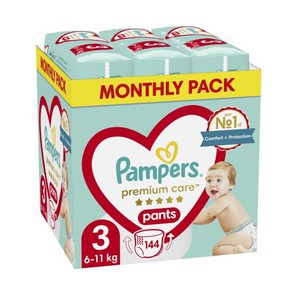 Pampers Premium Care Pants Size 3 (6-11kg) Monthly