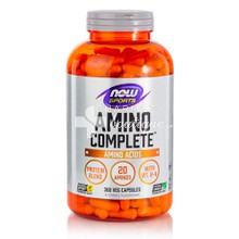 Now Sports Amino Complete 750mg - Αμινοξέα, 360 caps