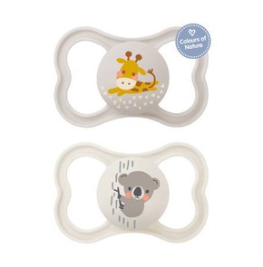 Mam Air Soother Silicone 6-16 Months Unisex, 2pcs 