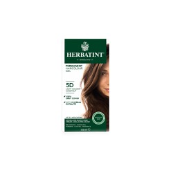 Herbatint Permanent Haircolor Gel 5D Φυτική Βαφή Μαλλιών Καστανό Ανοιχτό Χρυσαφί 150ml