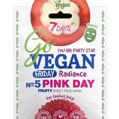7DAYS Face Mask Go Vegan Friday "Pink Day" 25g