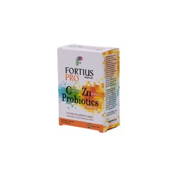 Geoplan Fortius Pro Vitamin C Zinc & Probiotics Immune Boosting Supplement 60 tabs