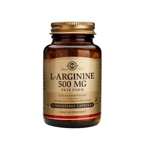 Solgar L-Arginine 500mg 50 Vegetable Capsules