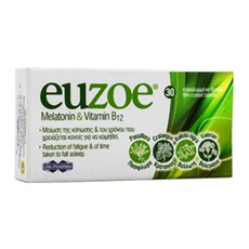 Euzoe Melatonin & Vitamin B12 Συμπληρώματα Διατροφ