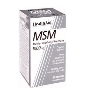 Health Aid MSM 1000 mg Μethylsulphonylmethane  Vit