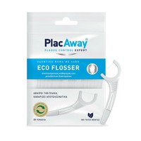 PlacAway Eco Flosser 30τμχ - Οδοντικό Νήμα Με Λαβή